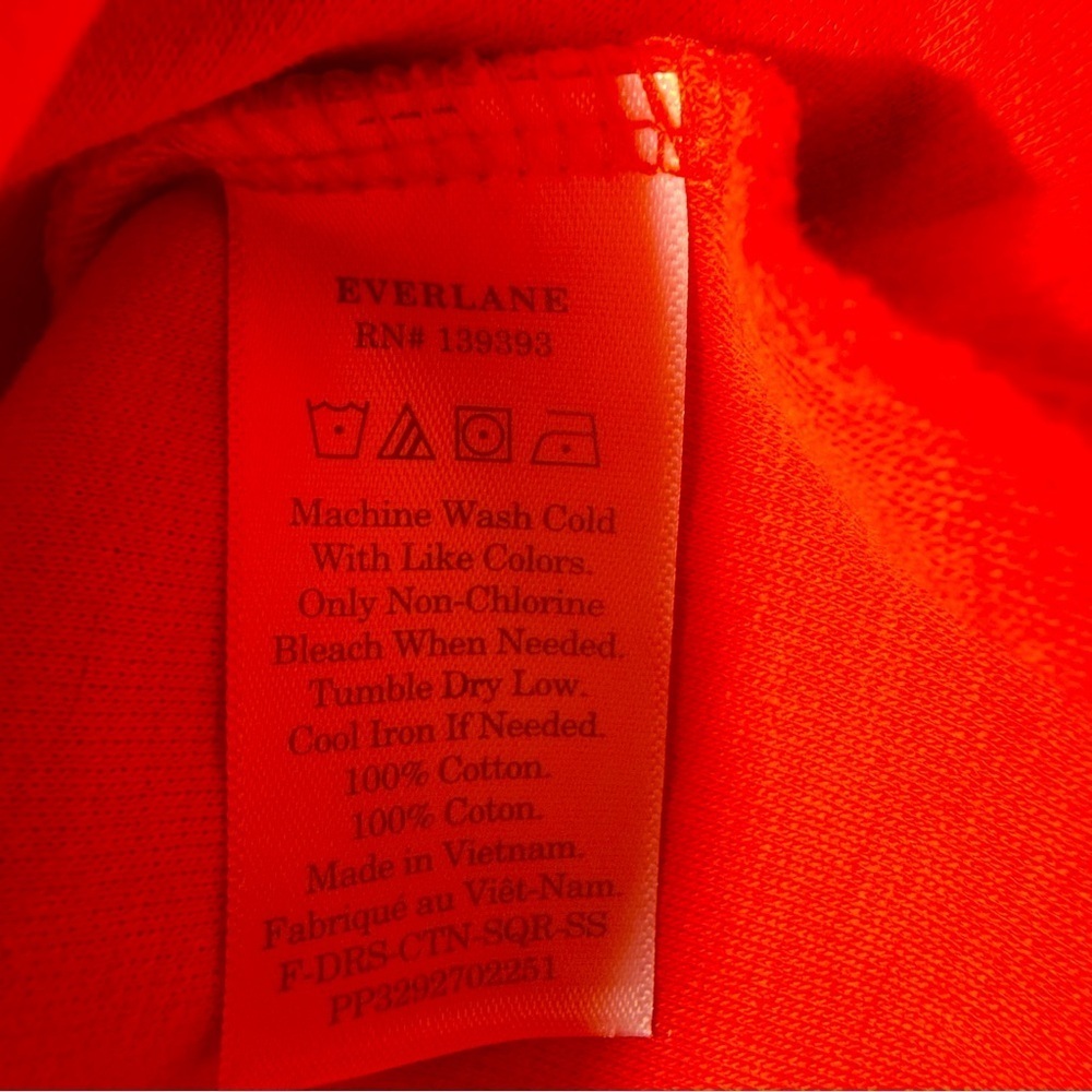 Everlane Orange Midi Dress Size Small - Picture 6 of 6
